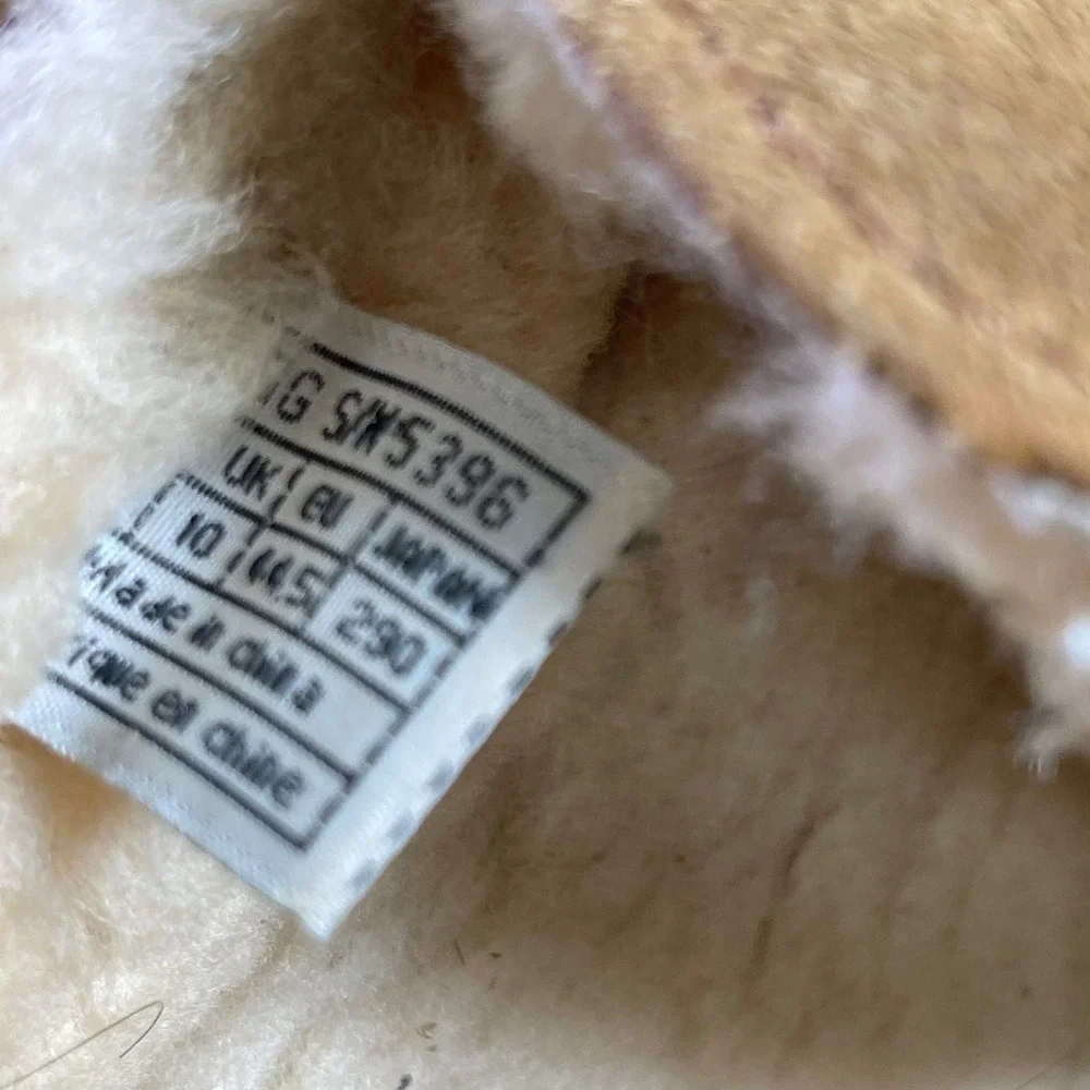 UGG Australia Ascot Brown Suede Shearling Moccasin‎ Slippers Men's 11 US/10 UK